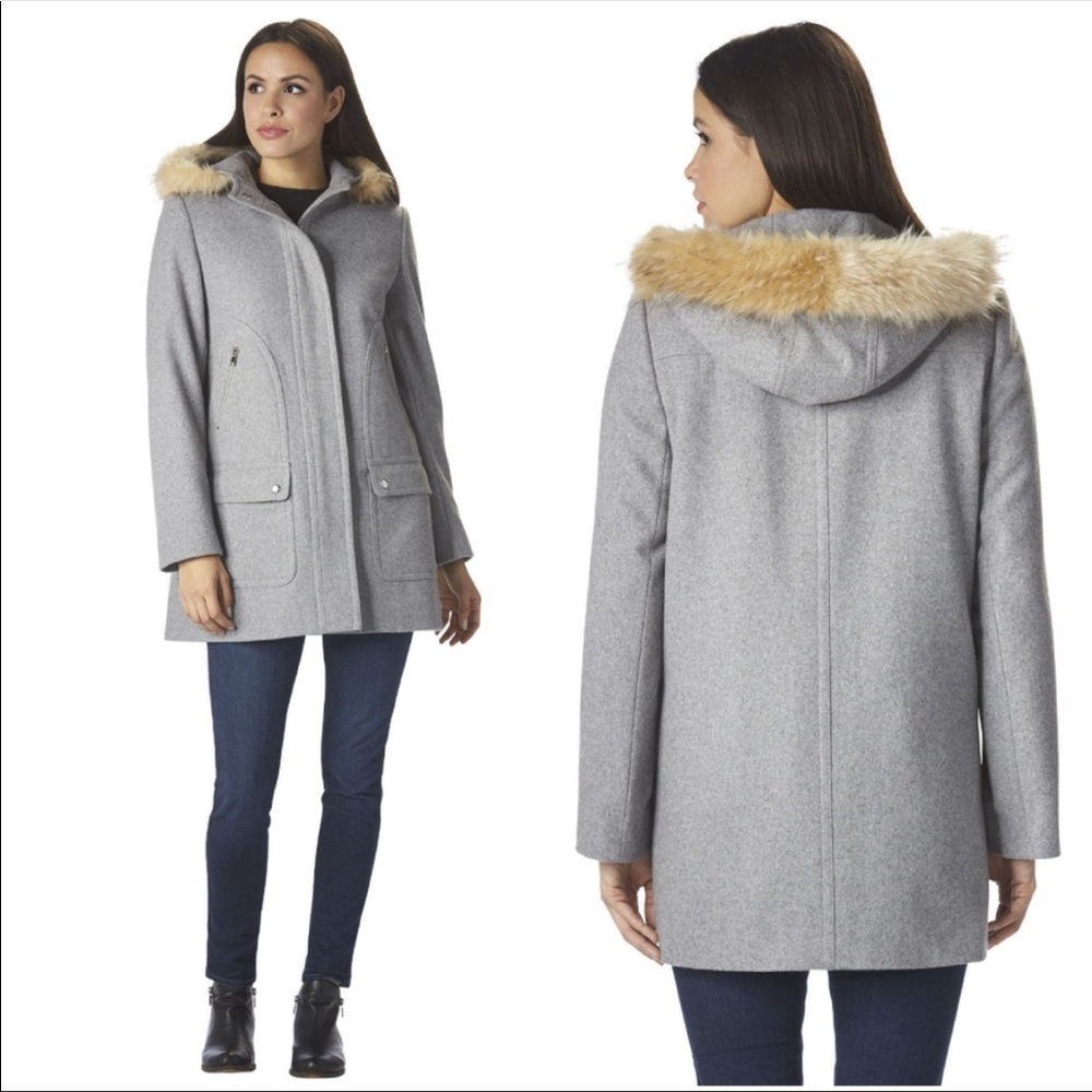 Ruby Finch Woolblend hooded parka